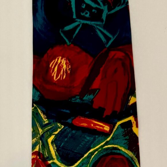 VTG NECKTIE SAVE THE CHILDREN "A HAPPY, HEALTHY CHILD HAS AN ACTIVE IMAGINATION" - Picture 5 of 8